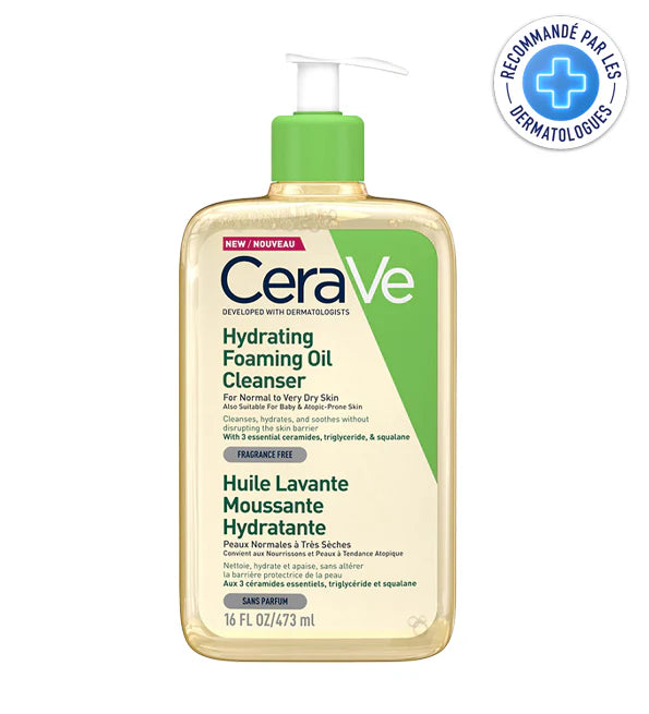 CERAVE HUILE LAVANTE MOUSSANTE HYDRATANTE 473ML