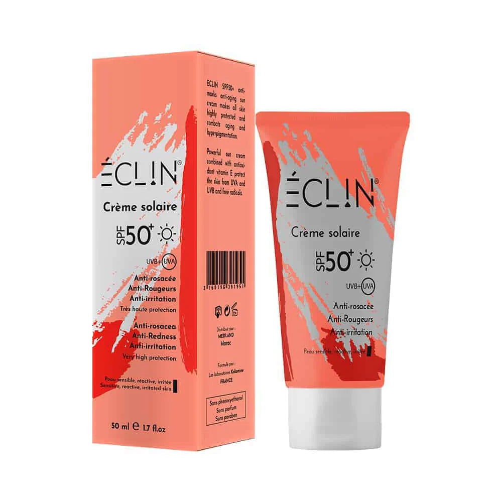 ECLIN CRÈME SOLAIRE ANTI-ROUGEURS SPF50+ 50ML