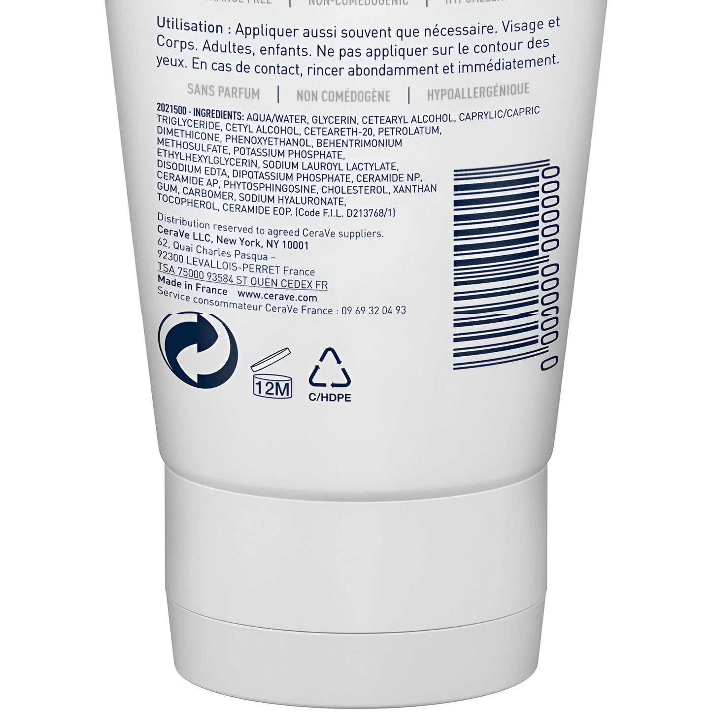 CERAVE BAUME HYDRATANT NOURRISSANT PEAU SÈCHE À TRÈS SÈCHE 177ML