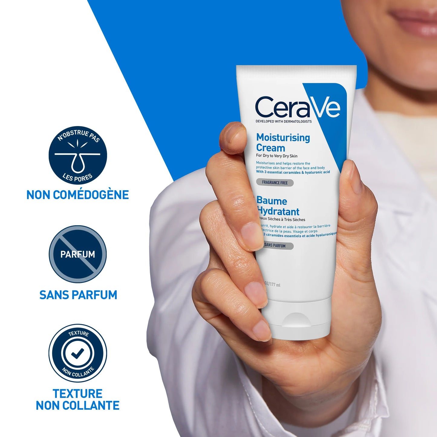 CERAVE BAUME HYDRATANT NOURRISSANT PEAU SÈCHE À TRÈS SÈCHE 177ML