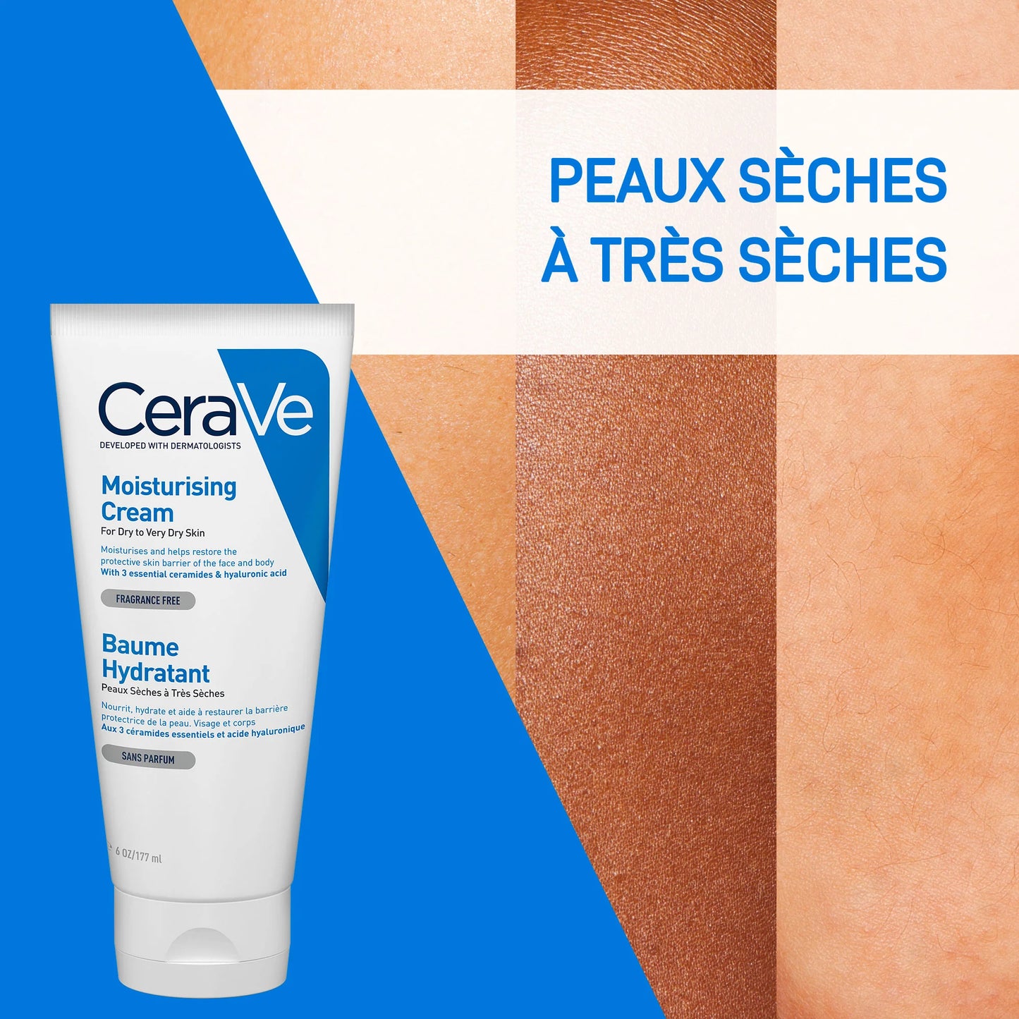 CERAVE BAUME HYDRATANT NOURRISSANT PEAU SÈCHE À TRÈS SÈCHE 177ML