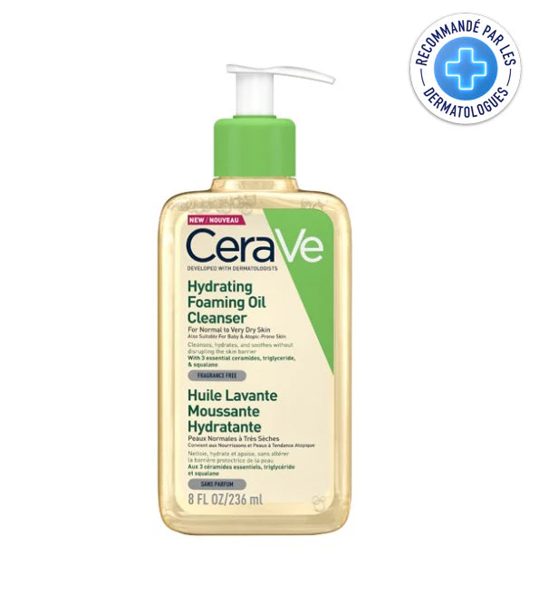 CERAVE HUILE LAVANTE MOUSSANTE HYDRATANTE 236ML