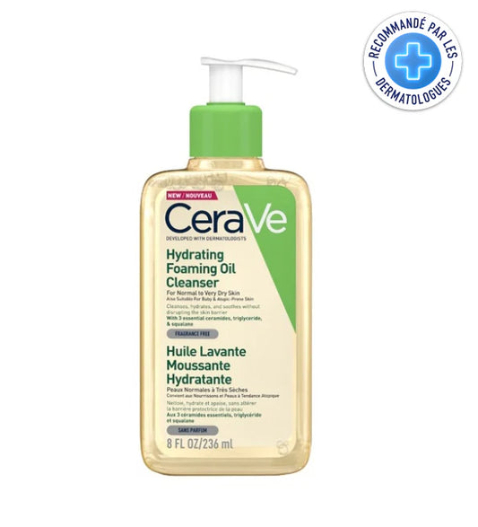 CERAVE HUILE LAVANTE MOUSSANTE HYDRATANTE 236ML
