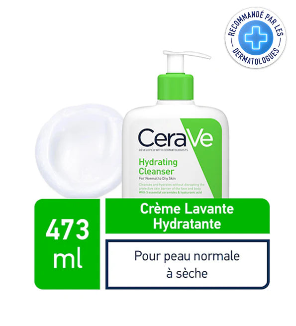 CERAVE CRÈME LAVANTE HYDRATANTE 473 ML