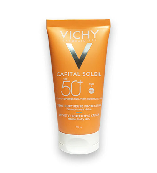 VICHY CAPITAL SOLEIL CREME ONCTUEUSE PEAU NORMALE A SECEHE SPF 50+ 50ML